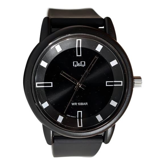 Reloj Analógico Q&Q Unisex Color Negro V29A002VY Q&Q Reloj Analógico Q&Q V29A002VY