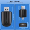 thumbnail image 4 of WIFI6 Dual Port Wireless CarPlay Adapter 2In1 CarPlay+Android Auto USB-A and USB-C Compatible with Wired, 4 of 5