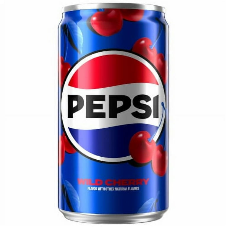 Pepsi Cola Wild Cherry Soda Mini Cans - 7.5 fl oz - 6 pk - Walmart.com