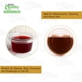 thumbnail image 4 of [200 PACK] 3.25 Ounce Clear Plastic Disposable Portion Cups with Lids, Jello Shot, Souffle Cups, Condiments, Sampling Cups, Complements, To Go by EcoQuality, 4 of 7