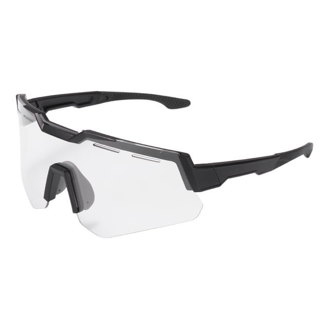 Gafas de sol deportivas polarizadas para ciclismo para hombres y mujeres, bicicleta de montaña, conducción, pesca, running, gris claro/negro
