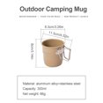 thumbnail image 4 of Campamento Al Aire Libre 300 Ml Con Plegable para Caminatas Mochilas (caqui), 4 of 7
