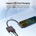 thumbnail image 2 of nubia RedMagic 2-in-1 USB C to 3.5mm Audio Headphone Jack and Charger Adapter with PD Fast Charging, 2 USB-C Port Coatible with iPhone 16/15 Pro MAX, Galaxy S24/S23 Ultra, Pixel 9/8/7, 2 of 5