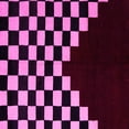 thumbnail image 1 of Ahgly Company Indoor Square Abstract Pink Modern Area Rugs, 7' Square, 1 of 4