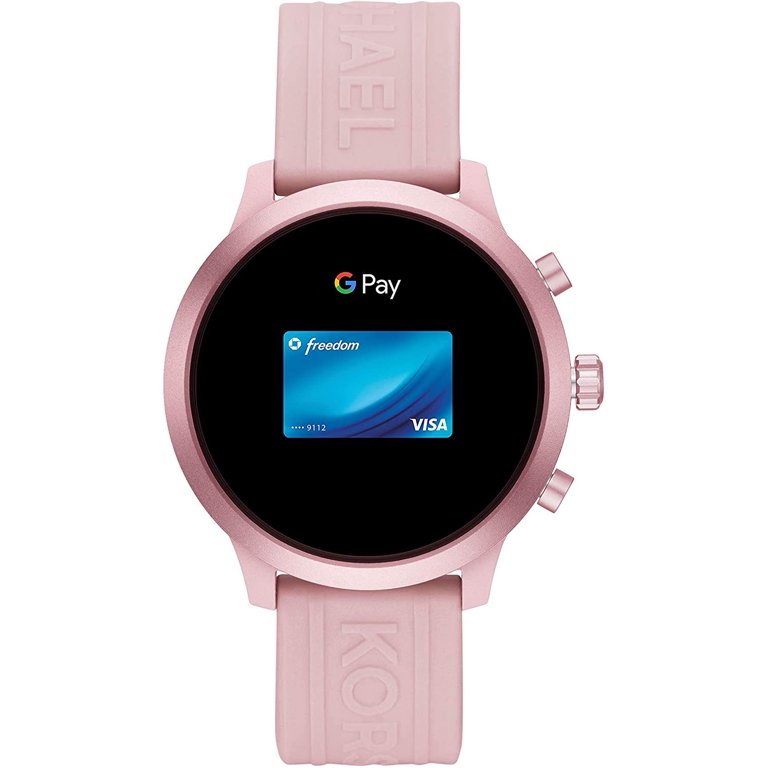 bold dom Metode Michael Kors - Access MKGO Smartwatch 43mm Aluminum - Pink With Pink Band -  Walmart.com