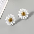 thumbnail image 3 of Yesbay Women Painting Daisies Flower Ear Stud Earrings Piercing Jewelry Gift, 3 of 7