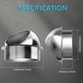 thumbnail image 4 of HAN'KITCHEN'LON'S Stainless Steel 4-Inch Dryer Vent Cover, Round Exhaust Grill For Wall Ventilation, Durable And Efficient, 4 of 8