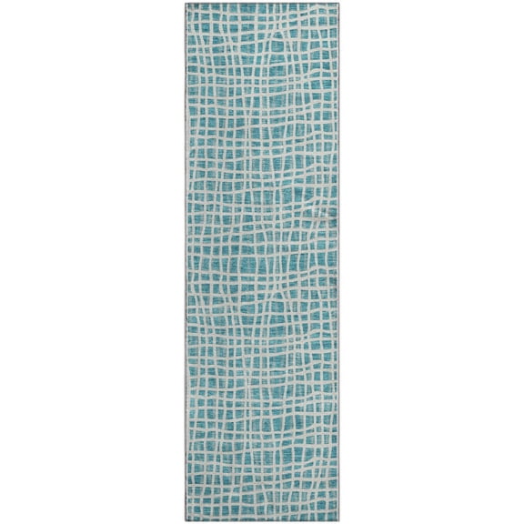 Dalyn Rugs Premium Machine Washable Mayfield AMF729 Teal 2'3" x 7'6" Runner Rug