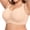 Nude, variant on Wireless Push Up Jelly Bra For Women, Full Coverage Plus Size Supportive Everyday Bralette, S-4XL