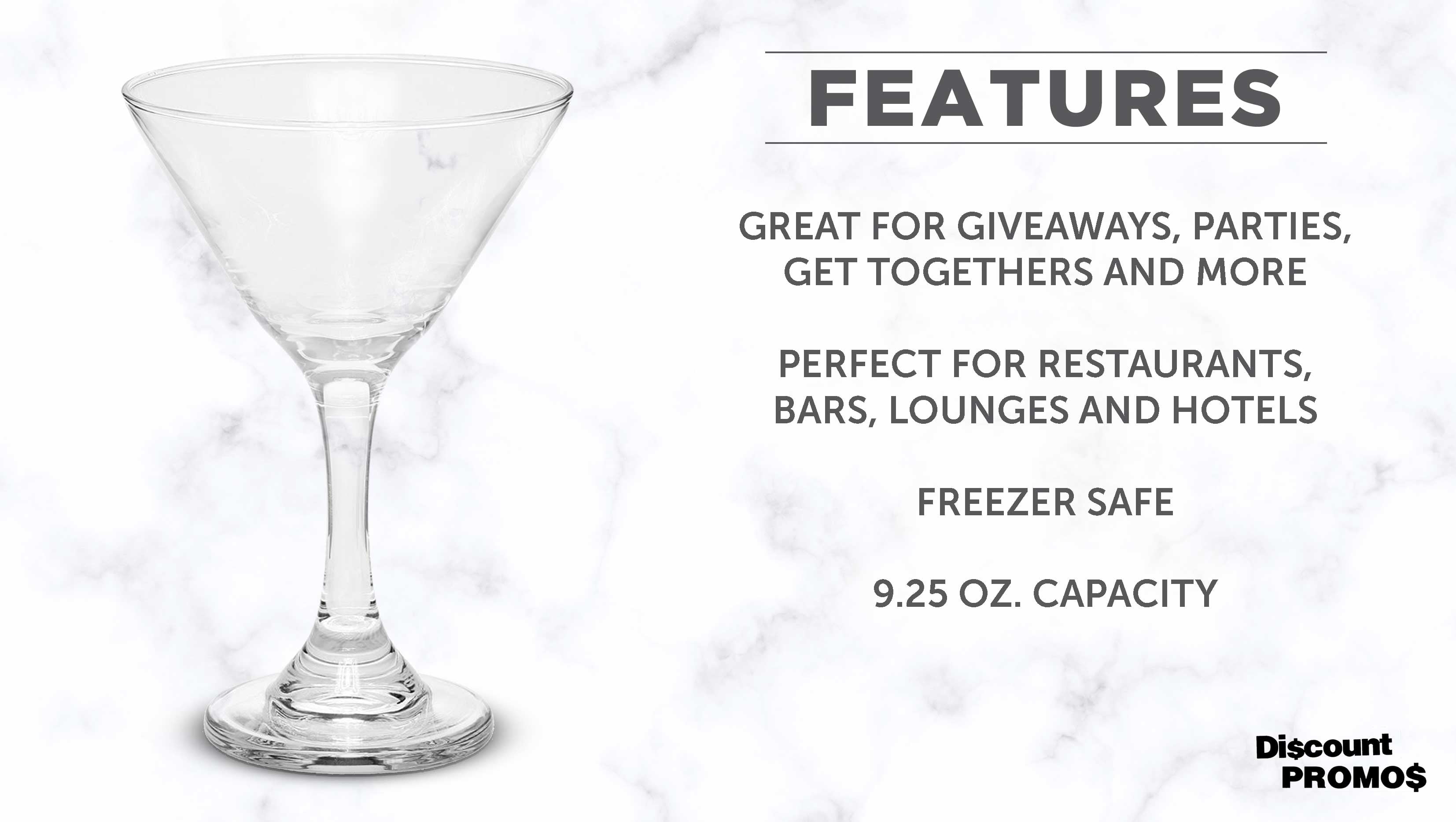 Extra Large Martini Glass – 10 oz - Ward Productions