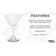 thumbnail image 2 of Classic Martini Glasses 9.25 oz. Set of 10, Bulk Pack - Great for Cocktails, Wedding Favors, Party Favors, Events - Clear, 2 of 6