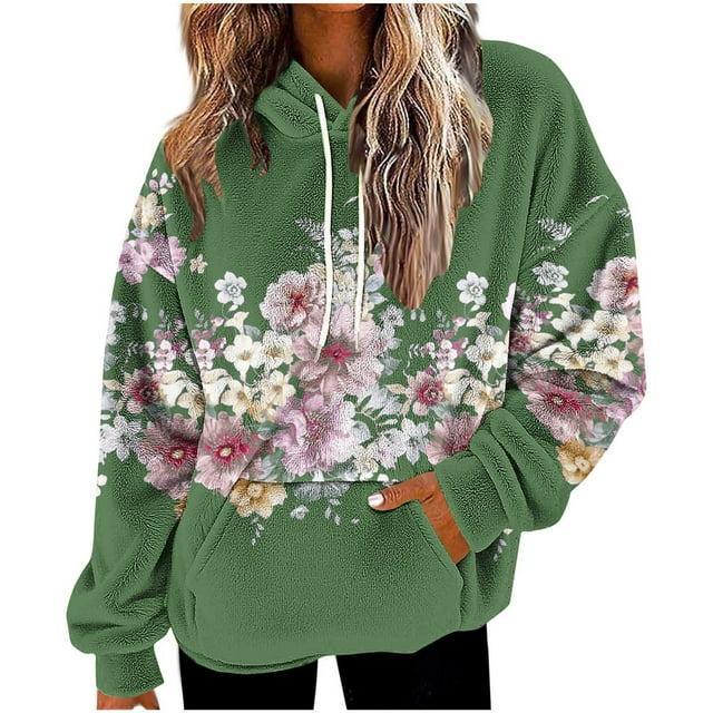 Women’s Colorful Oversized Hoodie Long Sleeve Gradient Color Block Sweatshirt with Drawstring and Pockets Fall Winter Loose Casual Hooded Top for Everyday Comfort and Style