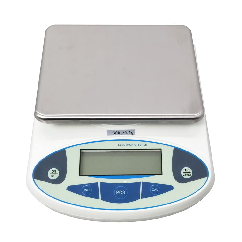 EQCOTWEA Electronic Lab Weighing High Precision Analytical Balance Scale 30kg/0.1g