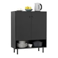 thumbnail image 3 of DRAZUNO Sideboard Buffet Cabinet 2-Door Kitchen Storage Cabinet with Adjustable Shelf, 3 of 9