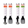 thumbnail image 1 of Jinsinto Children's cutlery set with case, stainless steel children's fork and spoon with, 1 of 5