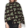 thumbnail image 5 of Shawl Wraps for Women - Skulls Gold Chains Dollar Oversized Fall Winter Fashion Blanket Scarf for Women, 5 of 6