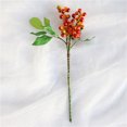 thumbnail image 2 of Christmas Ornament Imitation Red Berry Branch Bean Single Foam-Orange, 2 of 14