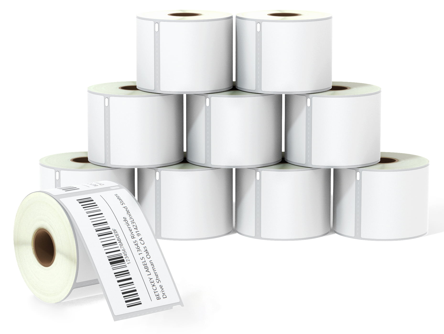 2.25 x 1.25 UPC Barcode & Multipurpose Labels Compatible with Zebra & Rollo Label Printer,Premium Adhesive & Perforated BETCKEY 6 Rolls, 6000 Labels 