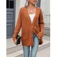 thumbnail image 3 of Zeagoo Women' Cardigans Long Sleeveless Sweater Button Down Open Front Colorblock Clothes, 3 of 5