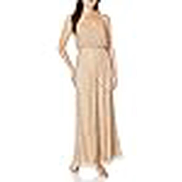 high neck satin bridesmaid dress Sienna Halter Maxi How to Write a quality satin bridesmaid dress WTO041122301-9999 Size:43R