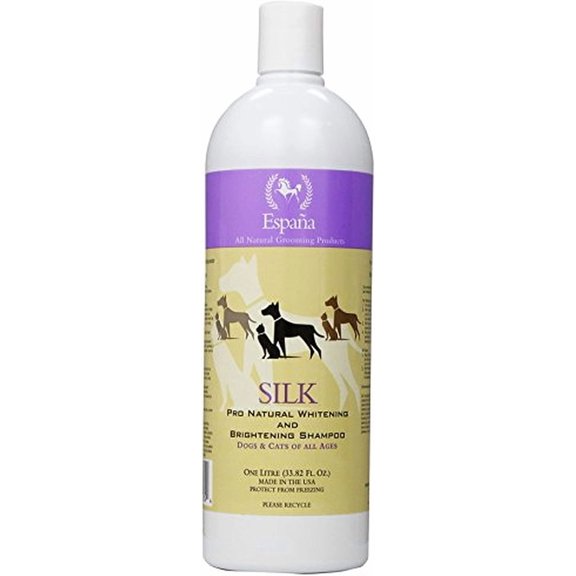 Espana Silk ESP0320DC Specially Formulated Silk Pro Whitening and Brightening Shampoo for Dogs and Cats, 33.82-Ounce