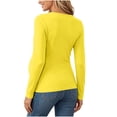 thumbnail image 4 of SBYOJLPB Maternity Tops for Women Solid Color Long Sleeve Round Neck Leisure Pregnancy Clothes Top, 4 of 9