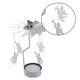 thumbnail image 3 of 2 piezas de candelabro de té de ángel giratorio plateado, candelabro giratorio para fiesta de bodas, candelabro romántico, decoración navideña, 3 of 5
