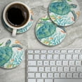 thumbnail image 4 of Thirstystone "Sea Life Serenade" 4-Pack Round Absorbent Stone Coasters, 4 of 7