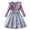 AB18 Purple, variant on Bainana Dress For Toddler Girls Plaid Print Long Sleeve Crew Neck Dresses Lightweight Soft Autumn Girls Dress Black Size 2-3 Years