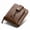 Brown, variant on Custom Name Men's Wallet Gift Stylish Brown Faux Leather Engraved Purse Personalized Decorative Durable Card Holder Coin Pocket