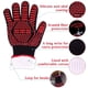 thumbnail image 3 of Guantes de barbacoa de silicona antideslizantes Vhermosa QH-726 hasta 800 °C rojo, 3 of 8