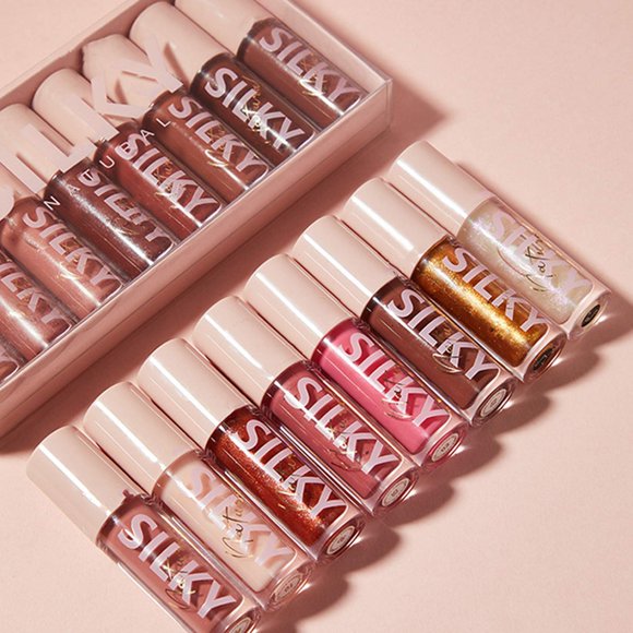 Shimmer Glossy Lipgloss Set 8PCS Nourishing Plumping Lip Gloss Glitter & Shinny Non-Sticky Liquid Lipstick for Girls and Women (Shimmer Glossy, 8PCS-B)
