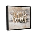 thumbnail image 3 of Stupell Industries Angels Chatting Religious Neutral Grey Painting Jet Black Framed Floating Canvas Wall Art, 16x20, by Young and Proven, 3 of 6