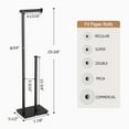 thumbnail image 5 of KES Black Paper Stand Toilet Paper Storage Freestanding Holder SUS304 Stainless Steel Tissue Roll Holder Stand, 5 of 10