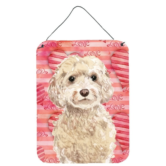 Champagne Cockapoo Love Wall or Door Hanging Prints