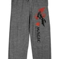 thumbnail image 2 of Magic The Gathering Silhouette With Scythe Men's Gray Heather Sleep Pajama Pants-Large, 2 of 7