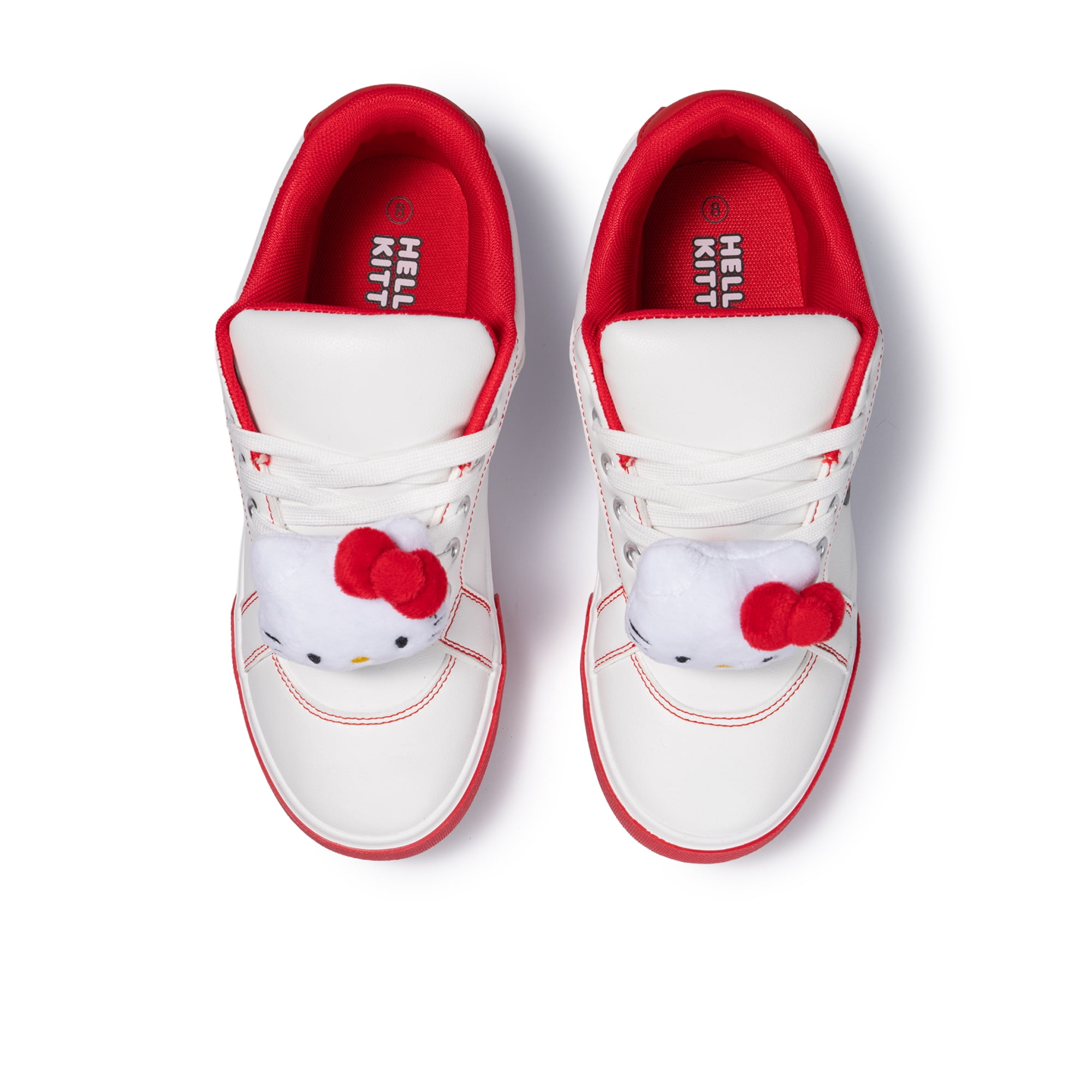 Hello Kitty Womens 3D Plush Skater Sneaker