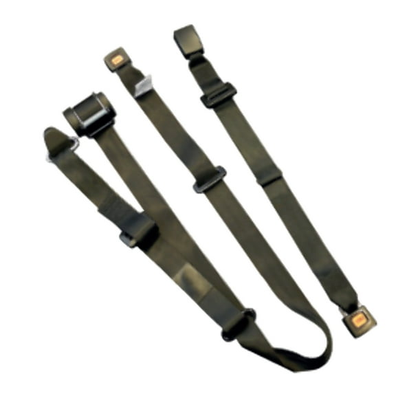 Automatic 3 Point Retractor Manual Height Adjuster with 90° bracket on bottom | H350231