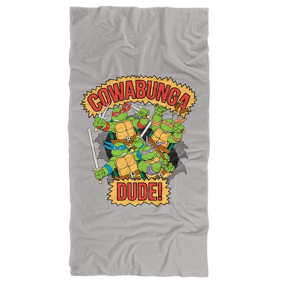 TMNT Beach Towel, 30"x60", Cowabunga Dude Beach Towel