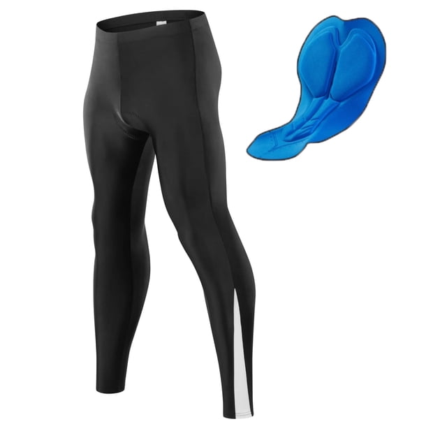 Leopatrix Mallas de Ciclismo para Hombre 4D Acolchadas Pantalones de Bicicleta de Carretera para Ciclismo para Exteriores Leggings Largos