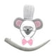 thumbnail image 1 of 4 Piezas Diadema Orejas Ratón Disfraz Chef Cola Larga Accesorios Animales Polyester para Niños Adecuado para Fiestas Halloween Juegos Escolares, 1 of 9