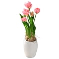 thumbnail image 4 of 18" Pink Tulip Flowers, 4 of 4