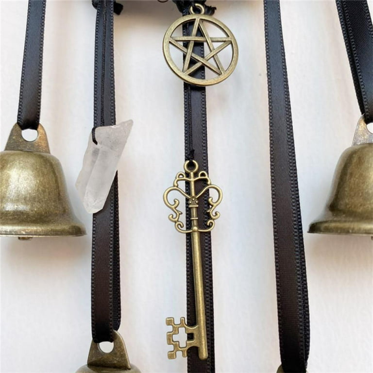 Witches Bells Door Protection Charm Wicca Decor Clearing Negative Energy  Hanging Ornament 27inch 