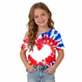 thumbnail image 6 of WPPGONE Patriotic T Shirt for Girls One Shoulder One Shoulder Short Sleeve Toddler Loose Fit 4th of July Tops Stars Red White and Blue Design American Flag Shirts USA Summer Clothes, 6 of 9