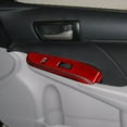 thumbnail image 3 of Red Carbon Fiber Car Window Lock Lift Panel F for Ram e Trim for Toyota for Camry 2012-14, 3 of 4