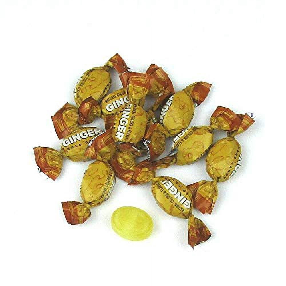Colombina Ginger Hard Candies, Natural Anti-Nausea and Motion Sickness Relief Candy, Sweetened with Pure Cane Sugar, Individually Wrapped, 5lbs (Pack of 1)
