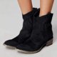 thumbnail image 5 of Botas clásicas para mujer, tacón cuadrado, punta redonda, costura sin cordones, estilo británico, estilo coreano, zapatos Retro sólidos para mujer, nuevo negro 34 43, 5 of 5