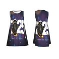 thumbnail image 3 of Bixox 2025 Happy New Year 4 Print Women's Sleeveless A-Line Dress with Pockets, Casual Knee-Length Tank Dress for Summer-Medium, 3 of 7