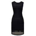 thumbnail image 3 of Ribbed Bodycon Sleeveless Solid Color Knee Length Dress, 3 of 10