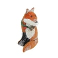 thumbnail image 3 of Northlight 6.5" Brown and White Hanging Stuffed Fox Christmas Ornament, 3 of 3